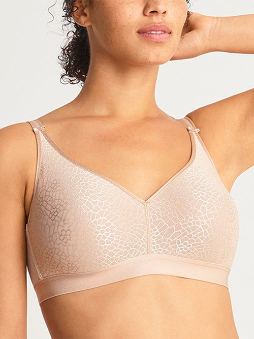 C Magnifique Wire Free Support Bra - Latte