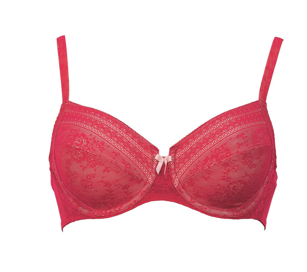 Fleur Underwire- Cherry - Sheer Essentials Lingerie & Swim