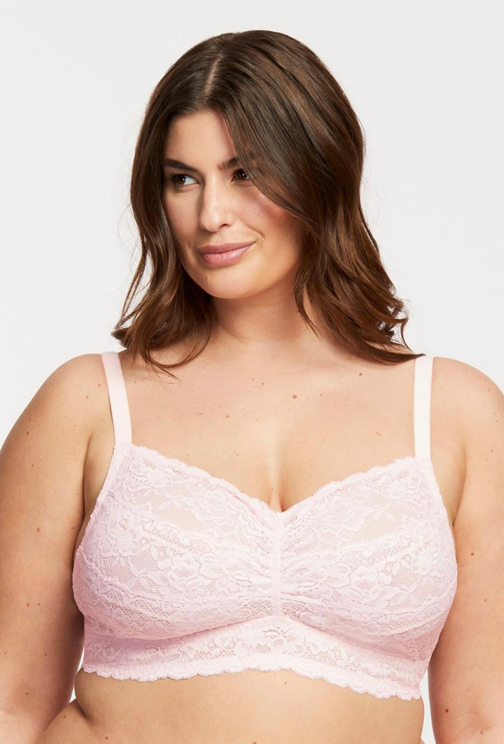 Montelle Cup Sized Lace Bralette - Blush