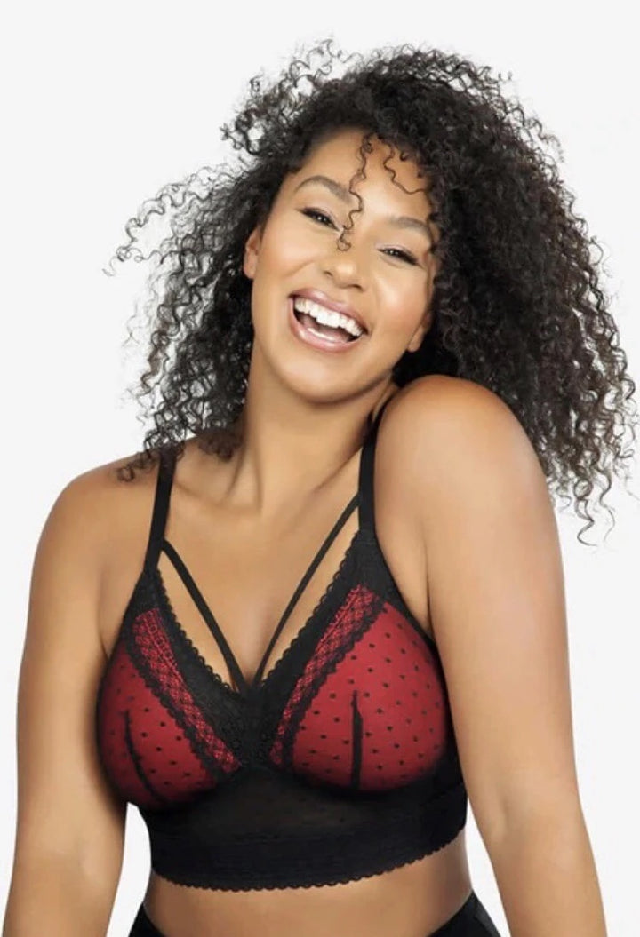 Mia Dot Bralette - Black