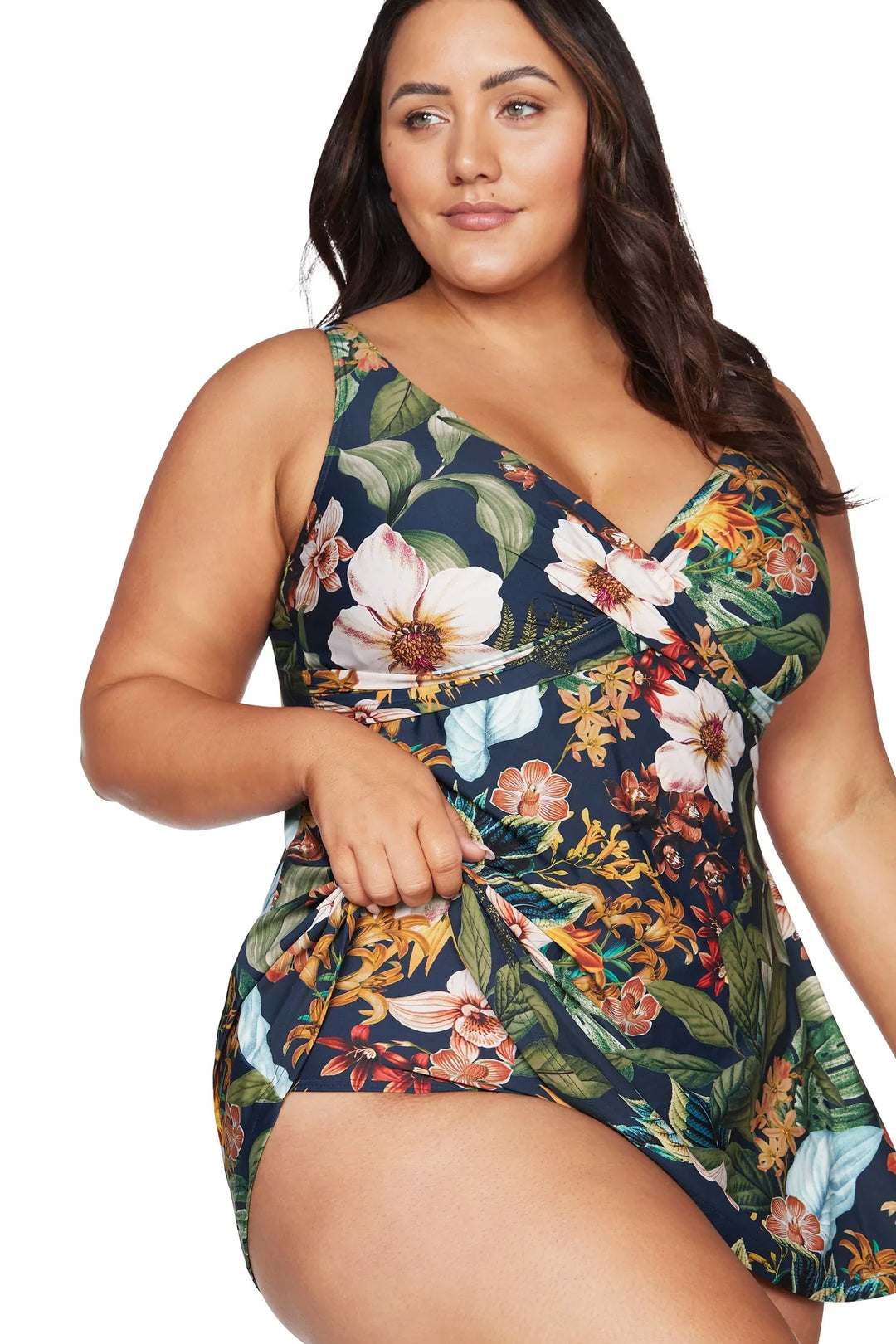 Into The Saltu Navy Delacroix Swimdress