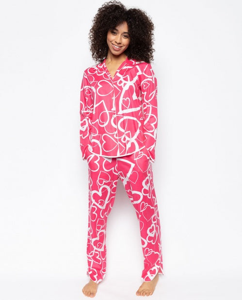 Mallory Heart Print Pyjama Set
