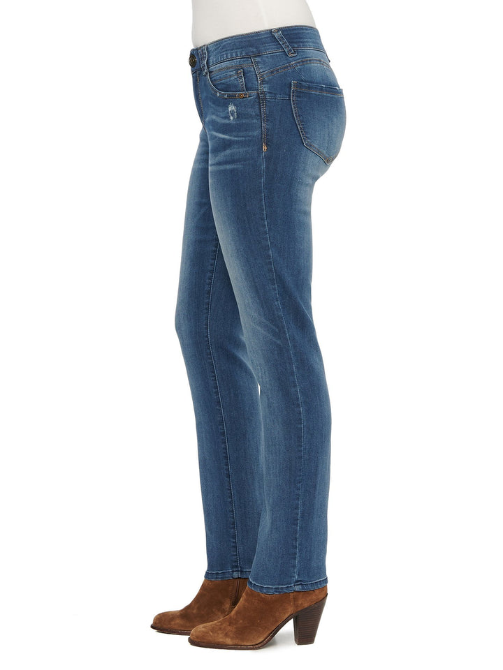 "Ab"solution® Straight Leg Regular Jean - Blue - Size 14