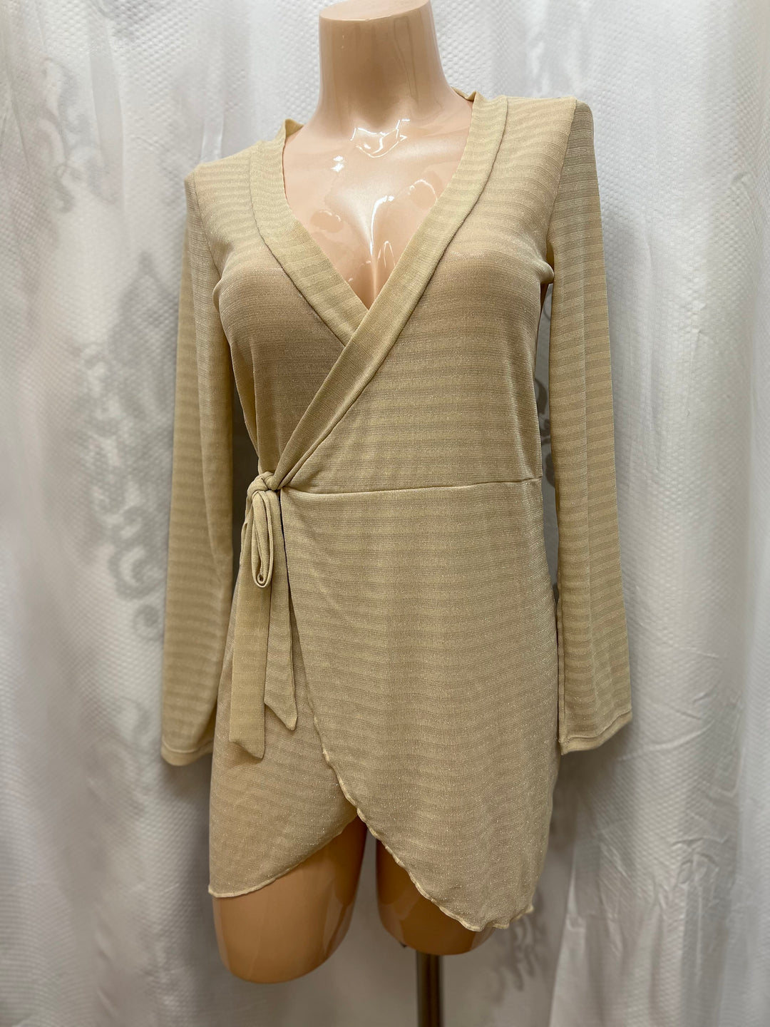 Champagne Luster Cover-Up Tunic -  Size Small