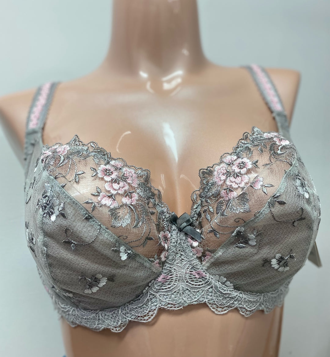 "Final Sale" Kris ‘Grey Rose’ Full Cup Bra