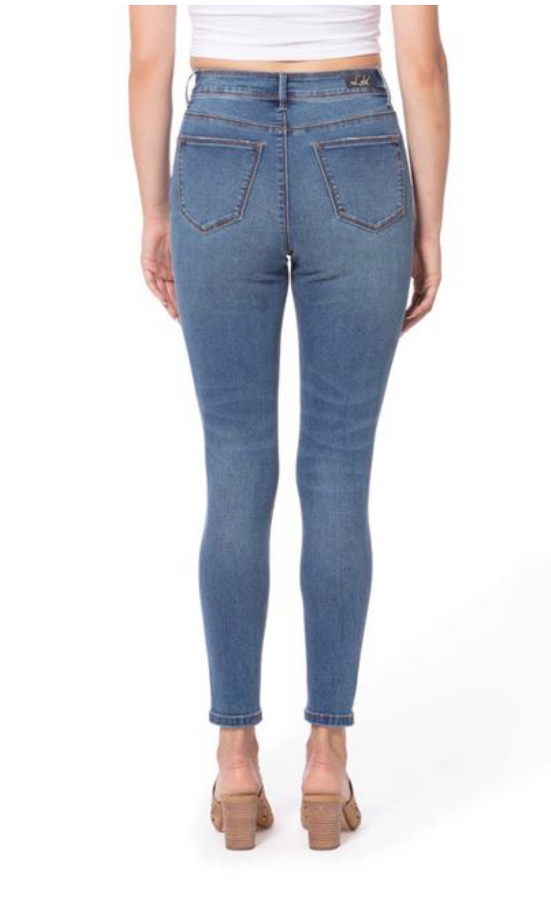 Alexa High-Rise Skinny Jeans - Royal Blue