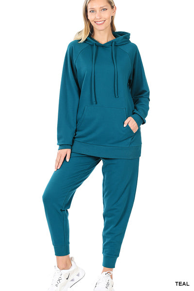 French Terry Hoodie and Jogger Pant Set