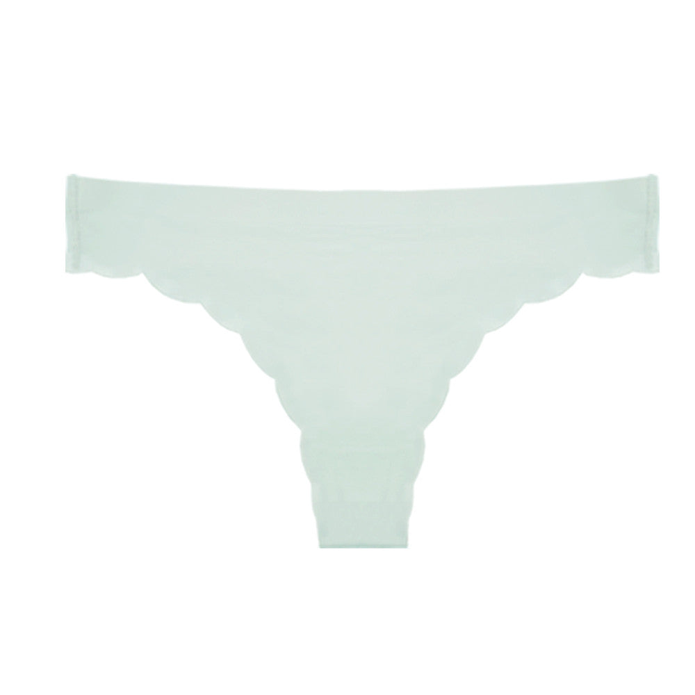 Laser Cut Scalloped Thong
