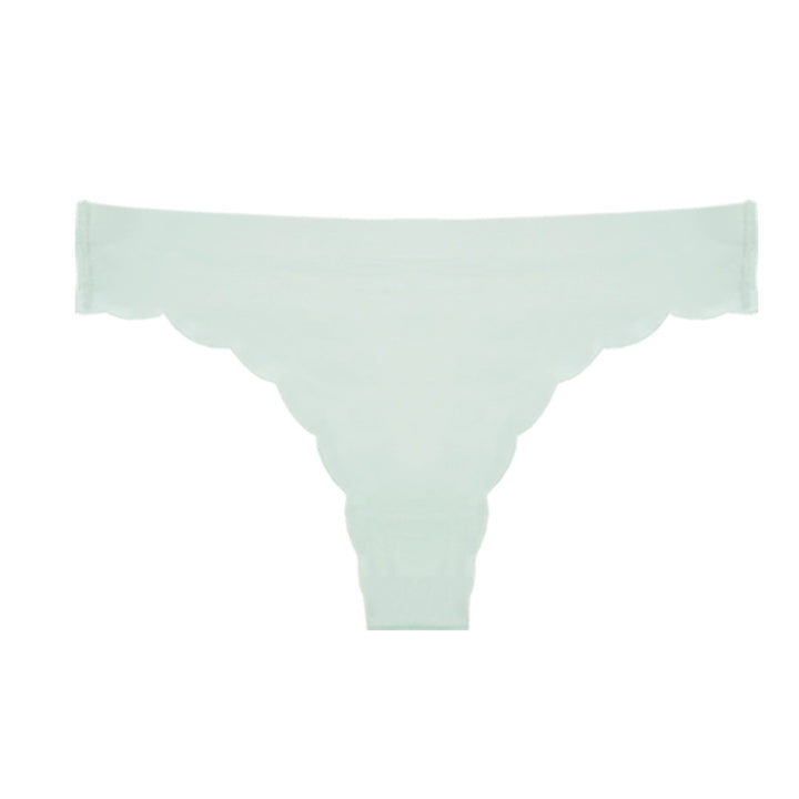 Laser Cut Scalloped Thong