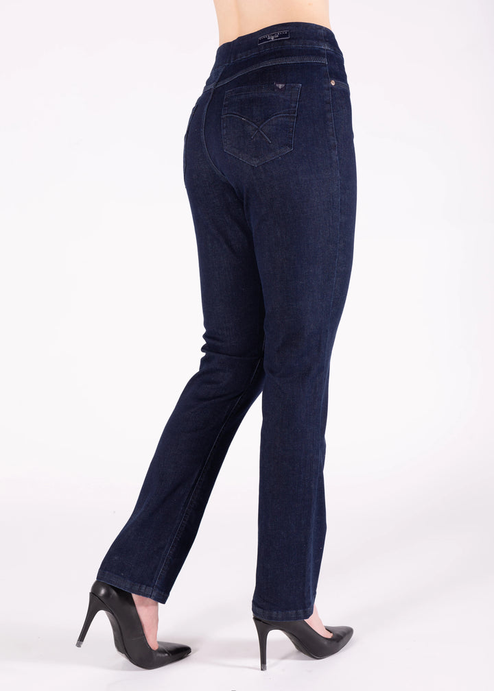 Angela Straight Leg Pull On Jeans