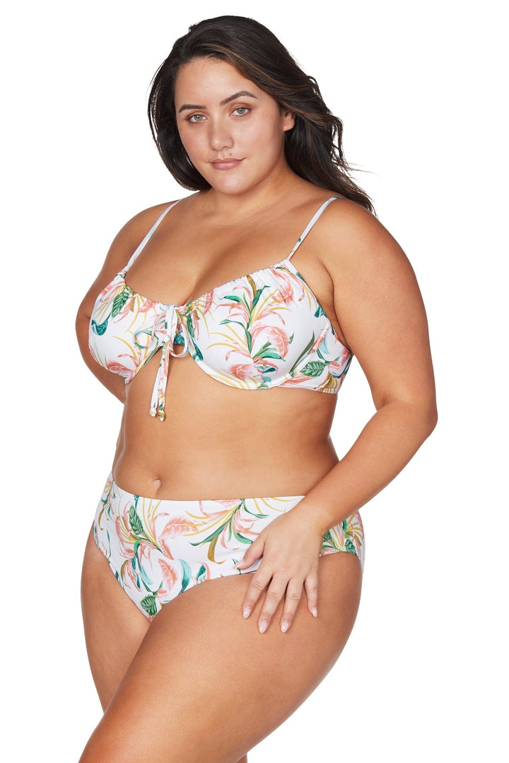 April Spritz White Degas Bikini Top