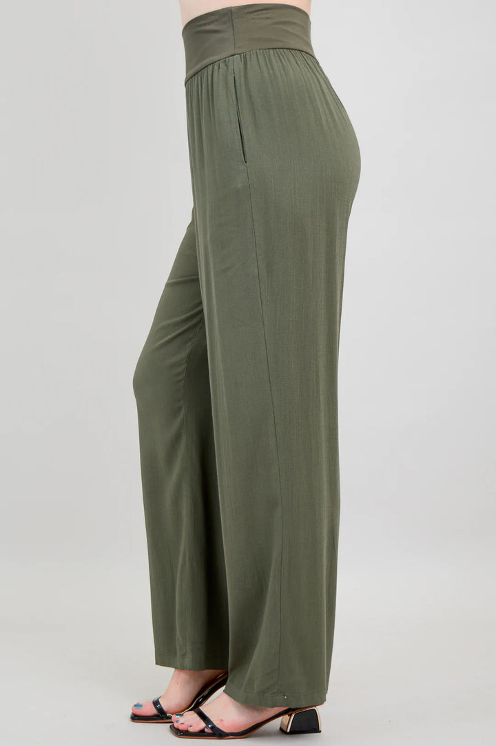 Landon Linen / Bamboo Pant - Khaki