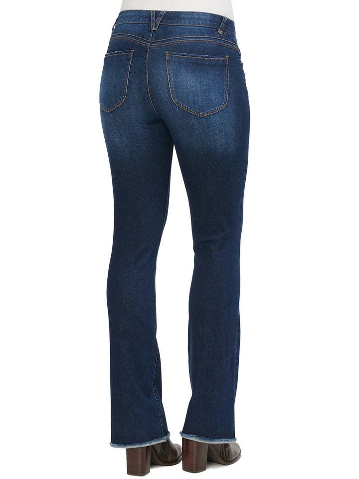 "Ab"solution® High Rise Dark Indigo Itty Bitty Boot Plus Jean - Size 14