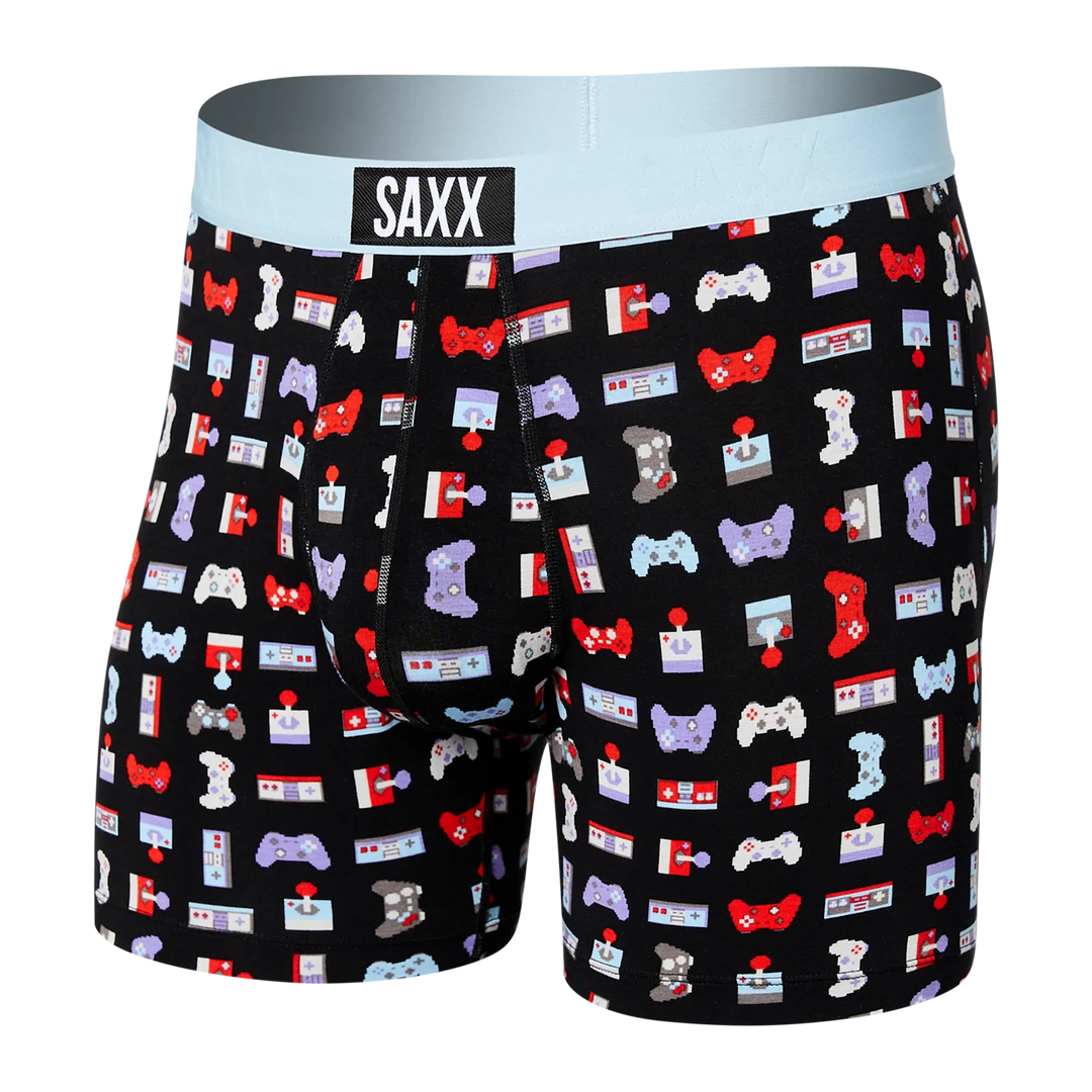 Saxx Ultra Super Soft Boxer Brief - Gamer - Size Large – Sheer Essentials  Lingerie & Swimwear