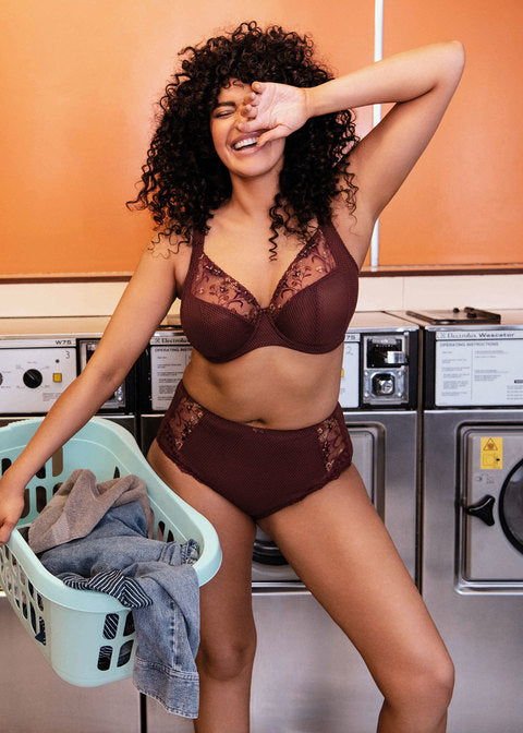 Charley Plunge Bra - Aubergine
