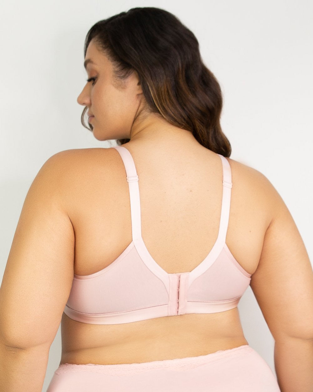 Cotton Luxe Wire Free Bra - Blushing Rose