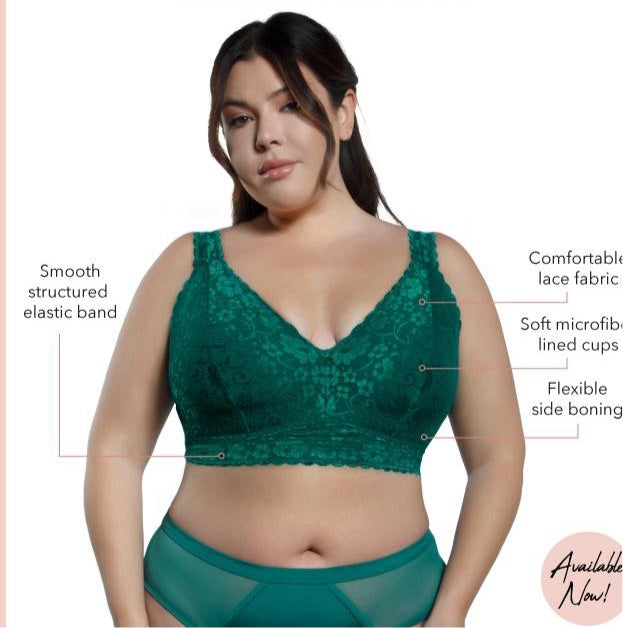 Adriana Lace Bralette - Emerald