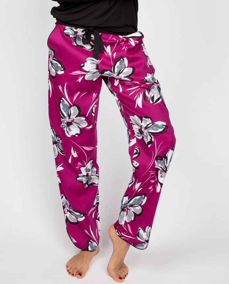 Natasha Floral Print Pyjama Pants - Size 2 X