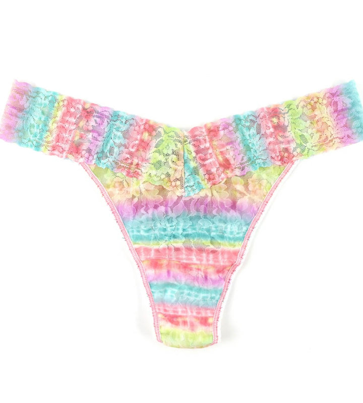 Hanky Panky Printed Signature Lace  Thong- Bohemian Stripe