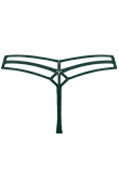 Space Odyssey 4" Thong - Checkered Green Pine - Size Medium