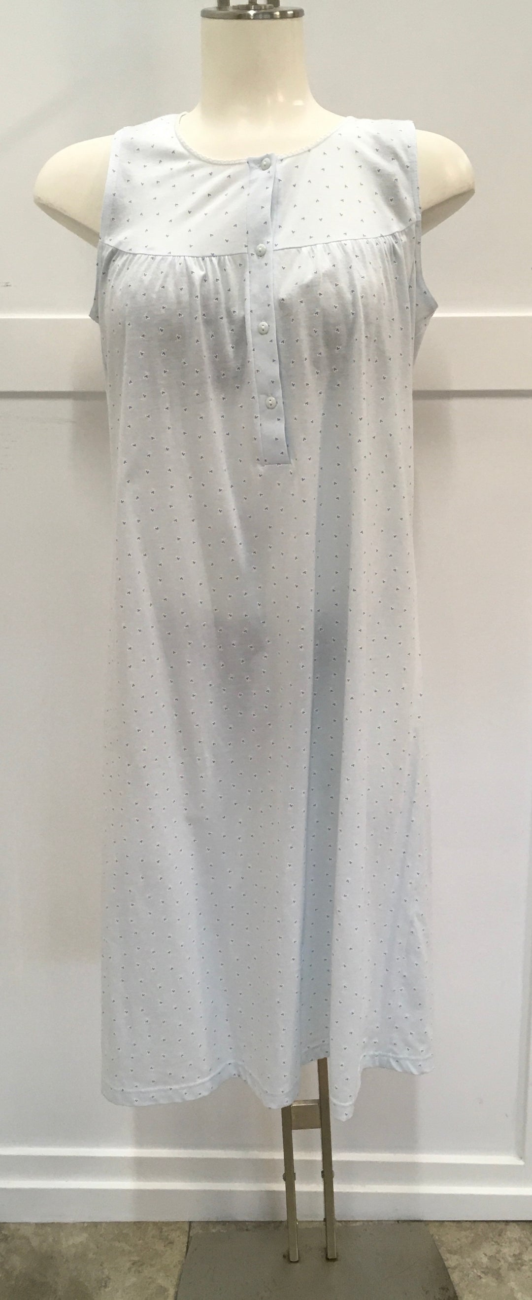 Camicia Raglan Cotton Tank Night Gown - Size Small