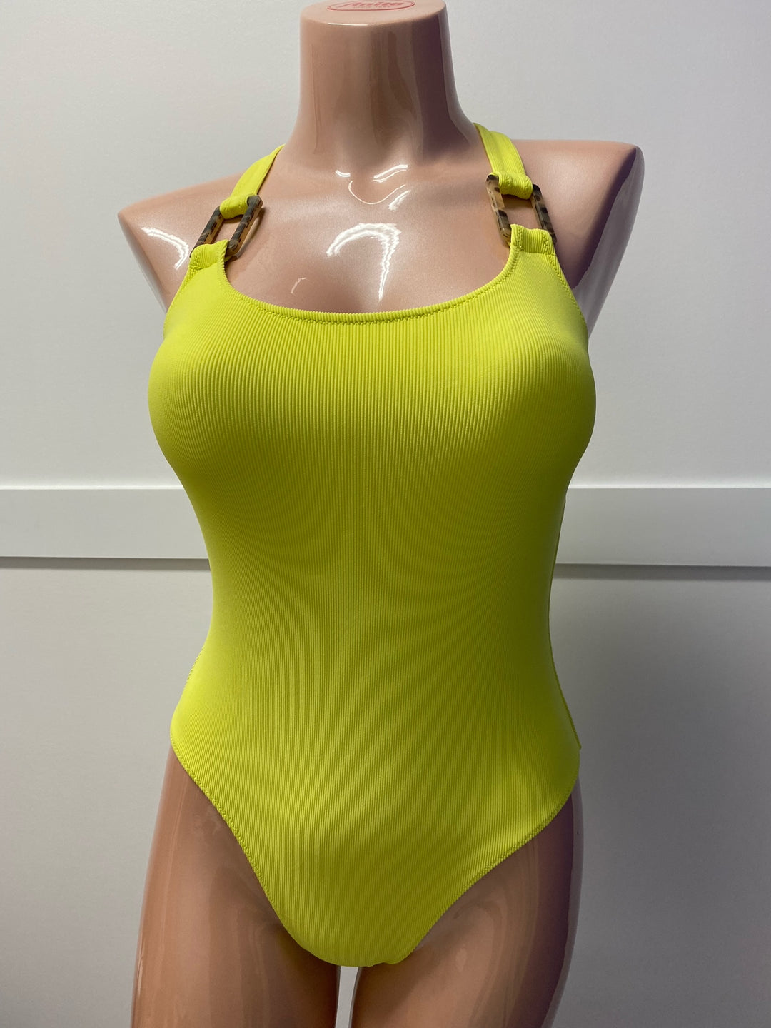 Ribbed One Piece Swimsuit - Size Small