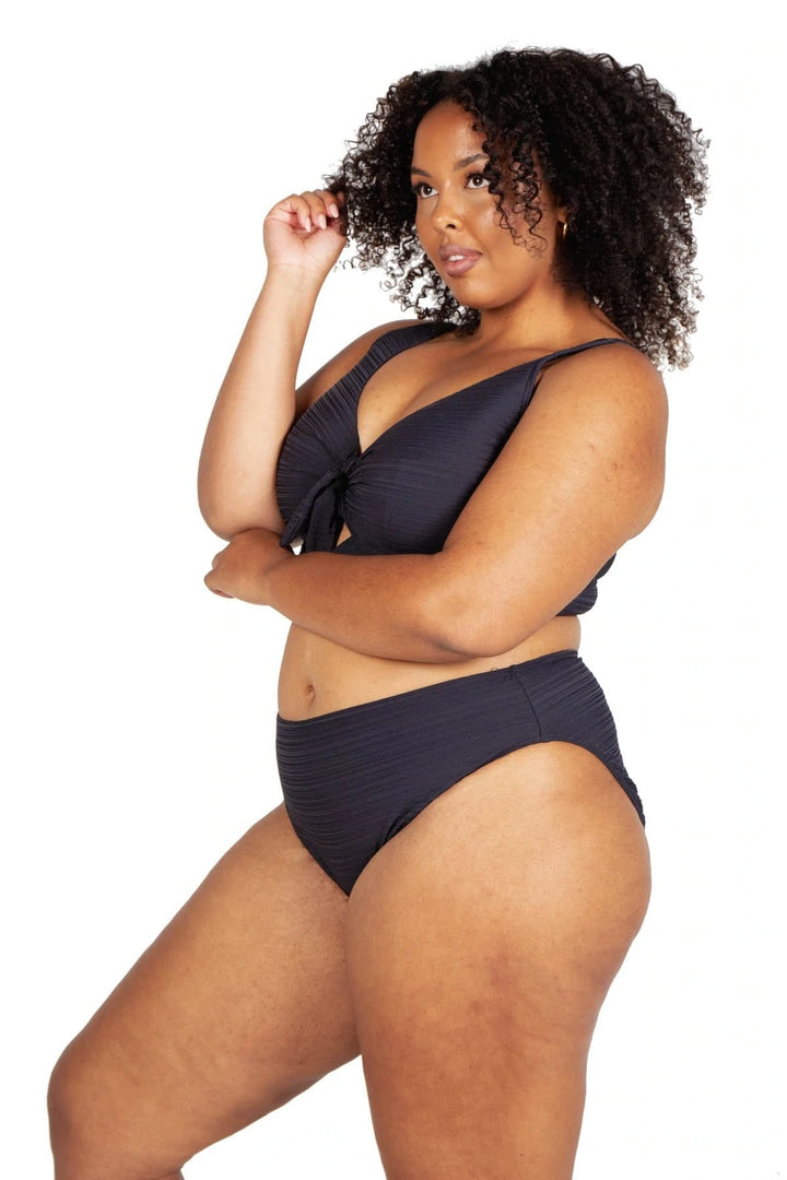 Aria Black Cezanne Midriff Underwire Bikini Top