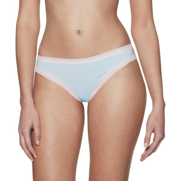 Blush Micro Lace Trim Thong