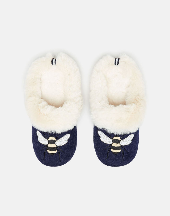 Joules Luxe Slip On Bee Slippers