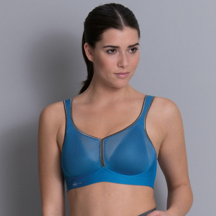 Air Control Sports Bra - DeltaPad - Atlantic / Anthracite