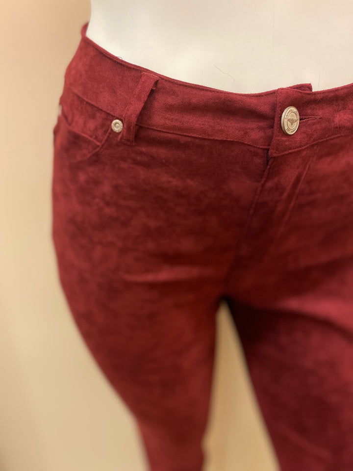 Angela Suede 5 Pocket Skinny Pants