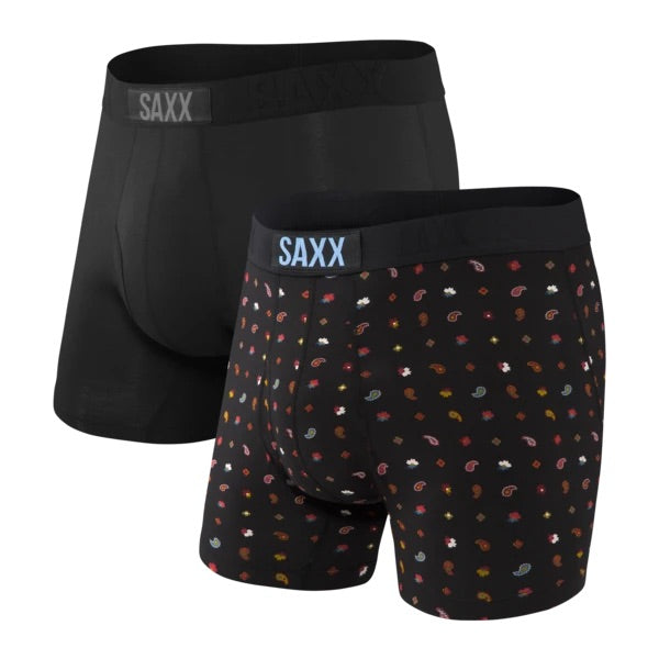 Saxx Ultra 2 Pack - Black Tie One On - Size Small