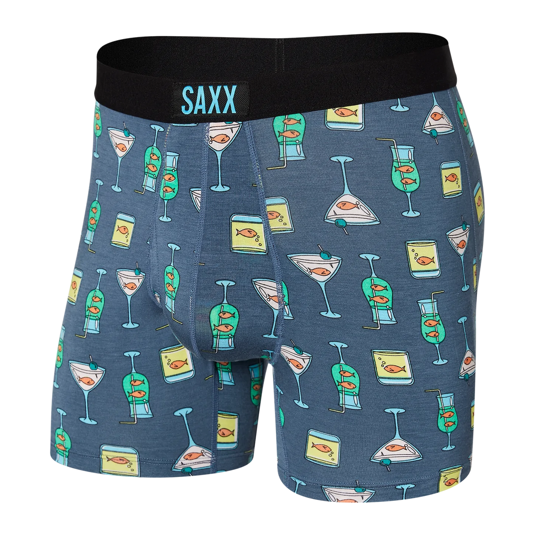 🇨🇦 Saxx Ultra Super Soft Boxer Brief - Nautical Nightcap