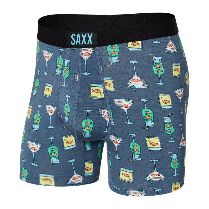 🇨🇦 Saxx Ultra Super Soft Boxer Brief - Nautical Nightcap