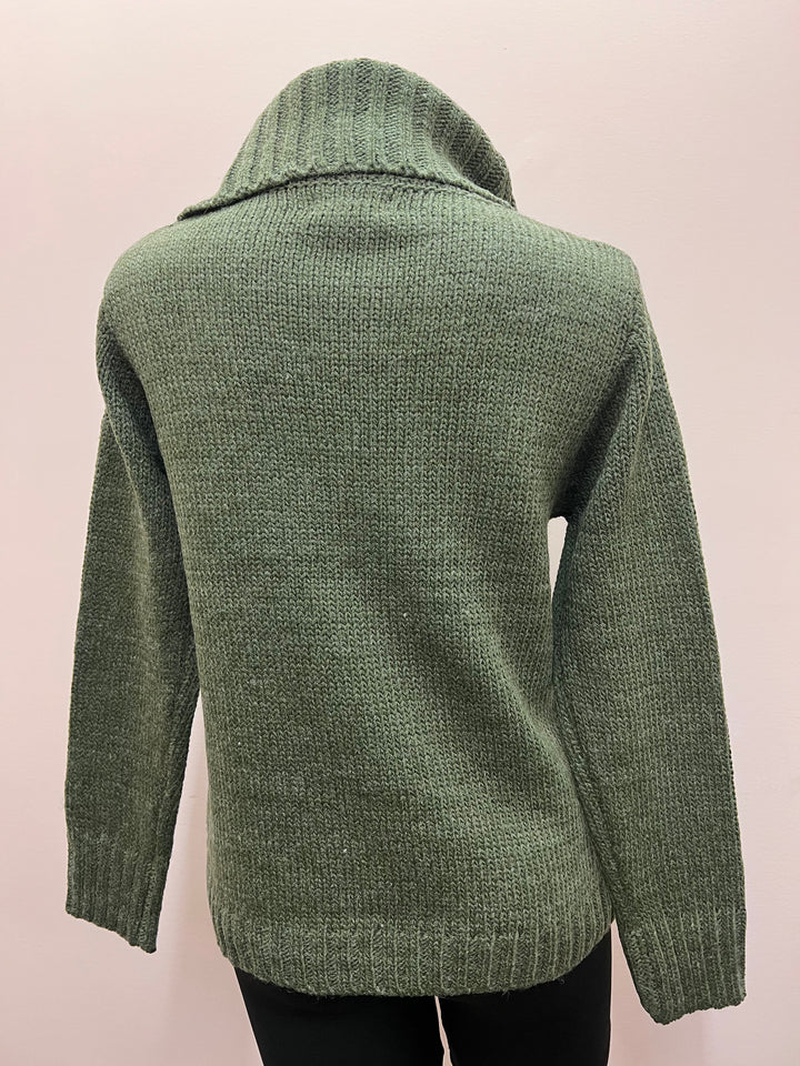 Papa Fashions Olive Sweater