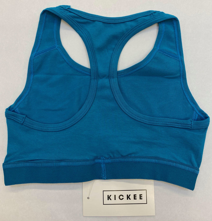 Solid Luxe Sports Bra - Cerulean Blue