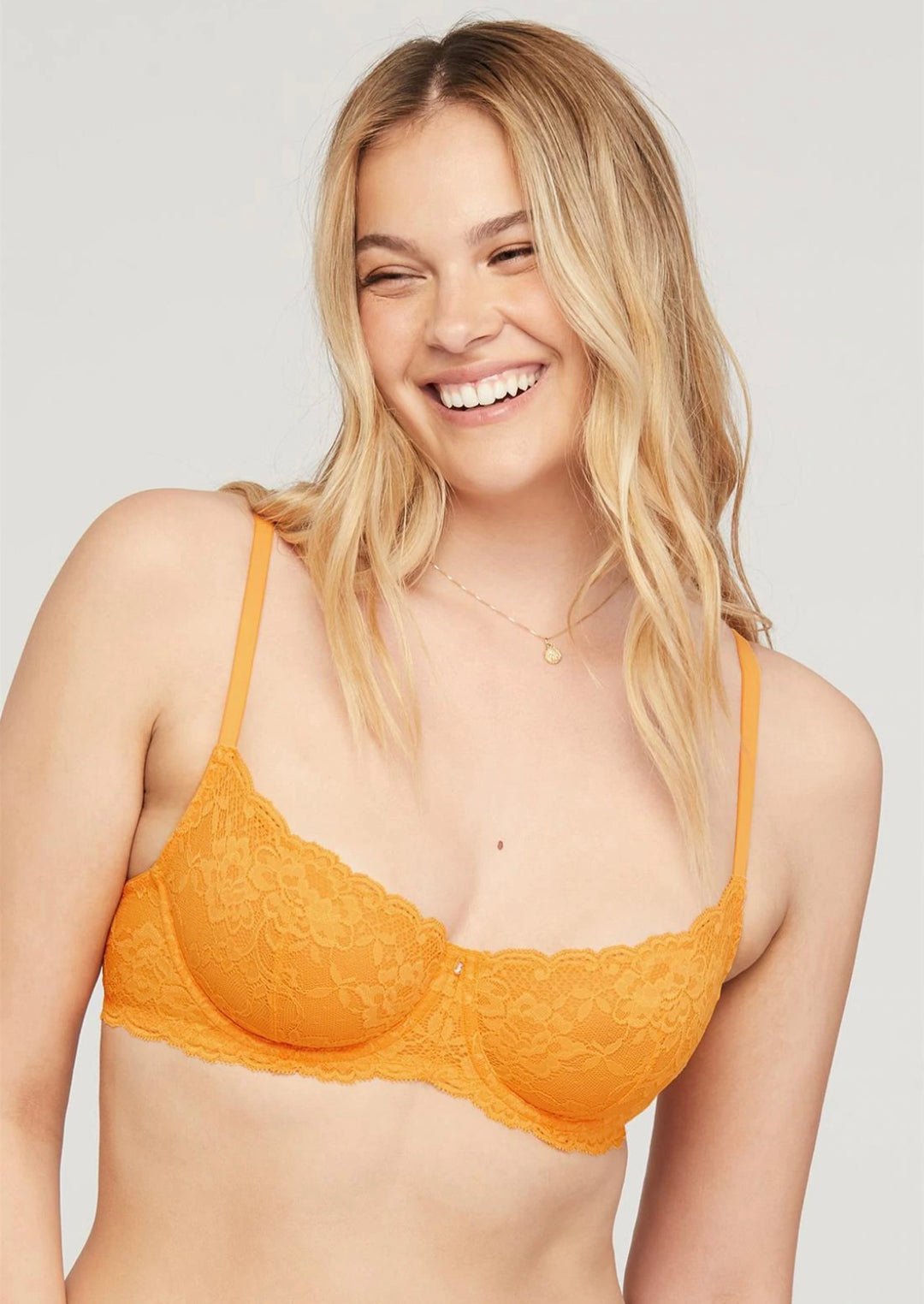 Montelle Flirt Demi Lace Bra - Mango Sorbet – Sheer Essentials Lingerie &  Swimwear