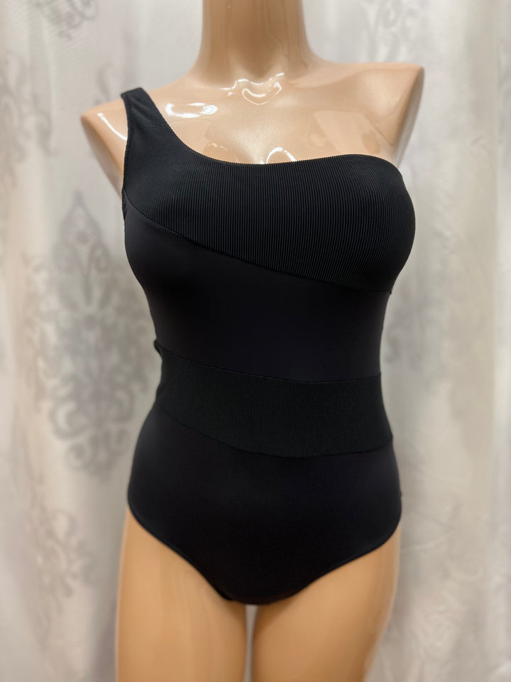 Recycled Rib One Shoulder One-Piece
