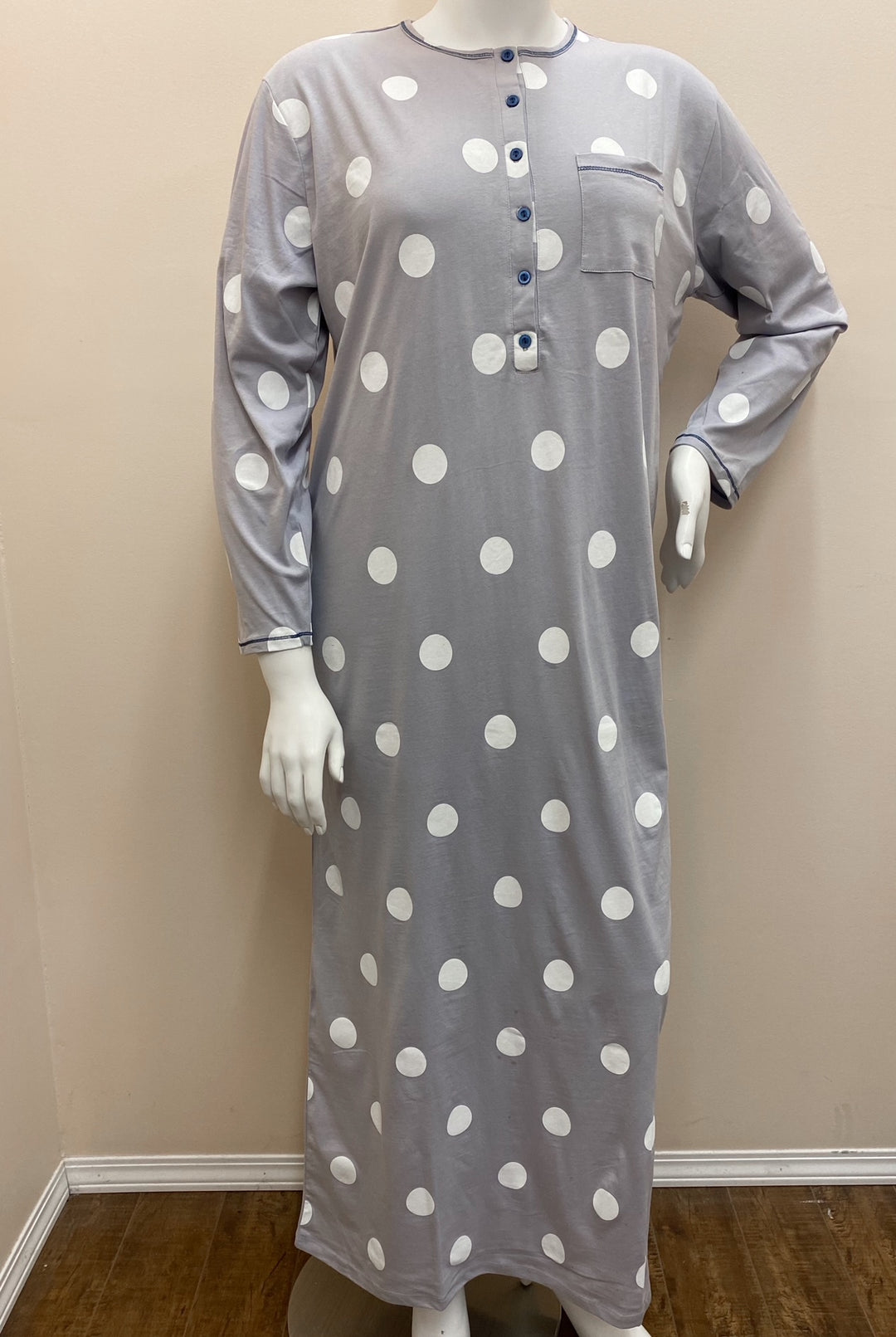 Jersey Polka Dot Gown