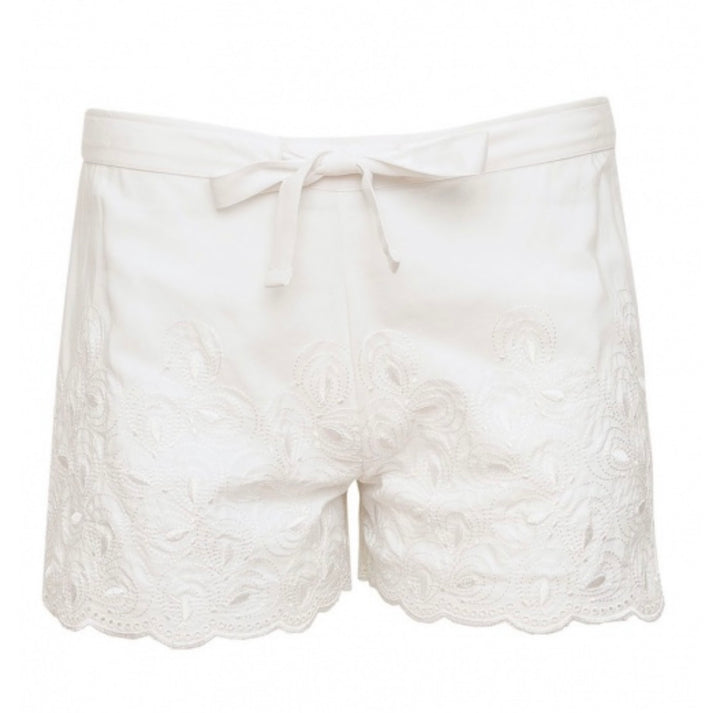 Rose Embroidered Shorts
