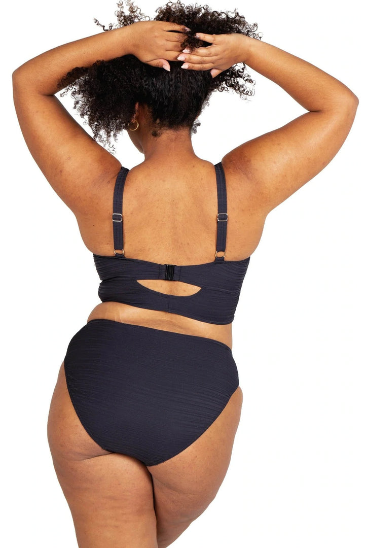 Aria Black Cezanne Midriff Underwire Bikini Top