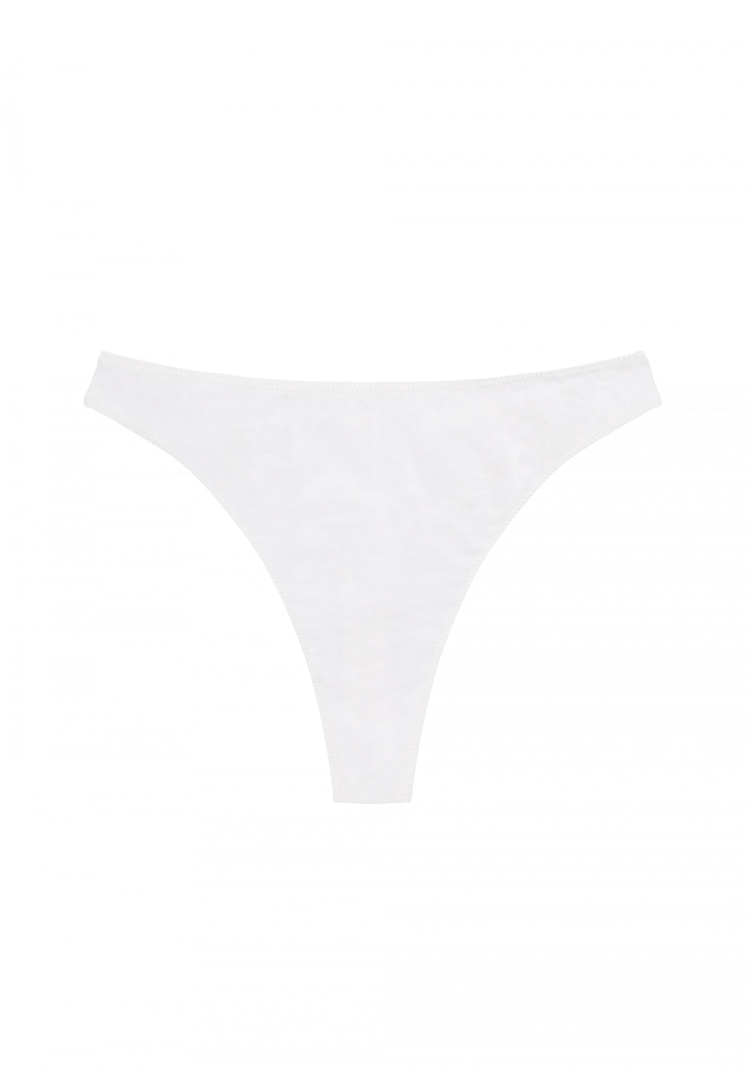 Blush Cotton High Leg Thong