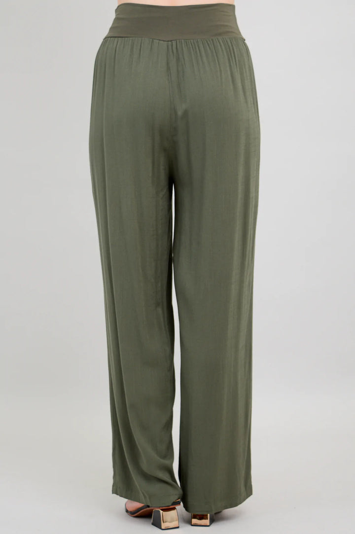 Landon Linen / Bamboo Pant - Khaki
