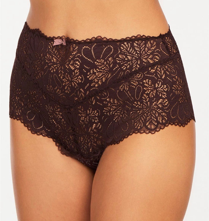 High Waist Panty - Cocoa & Blush