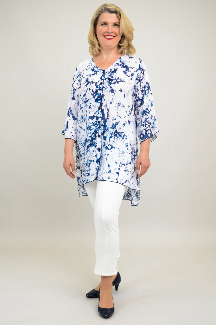 Darla Blouse - Indigo Smoke