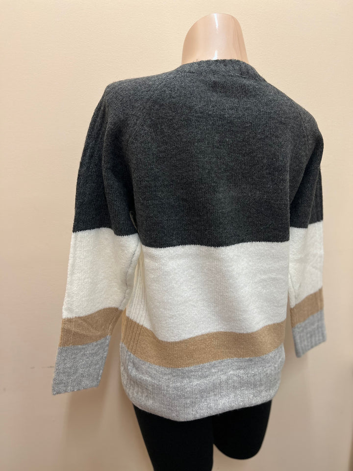 Papa Colour Block Sweater