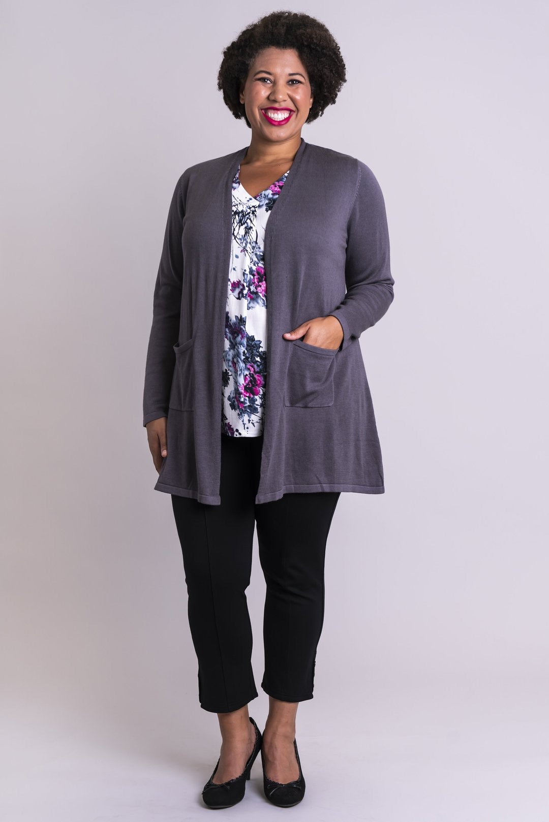 Blue Sky - Justine Sweater - Grey