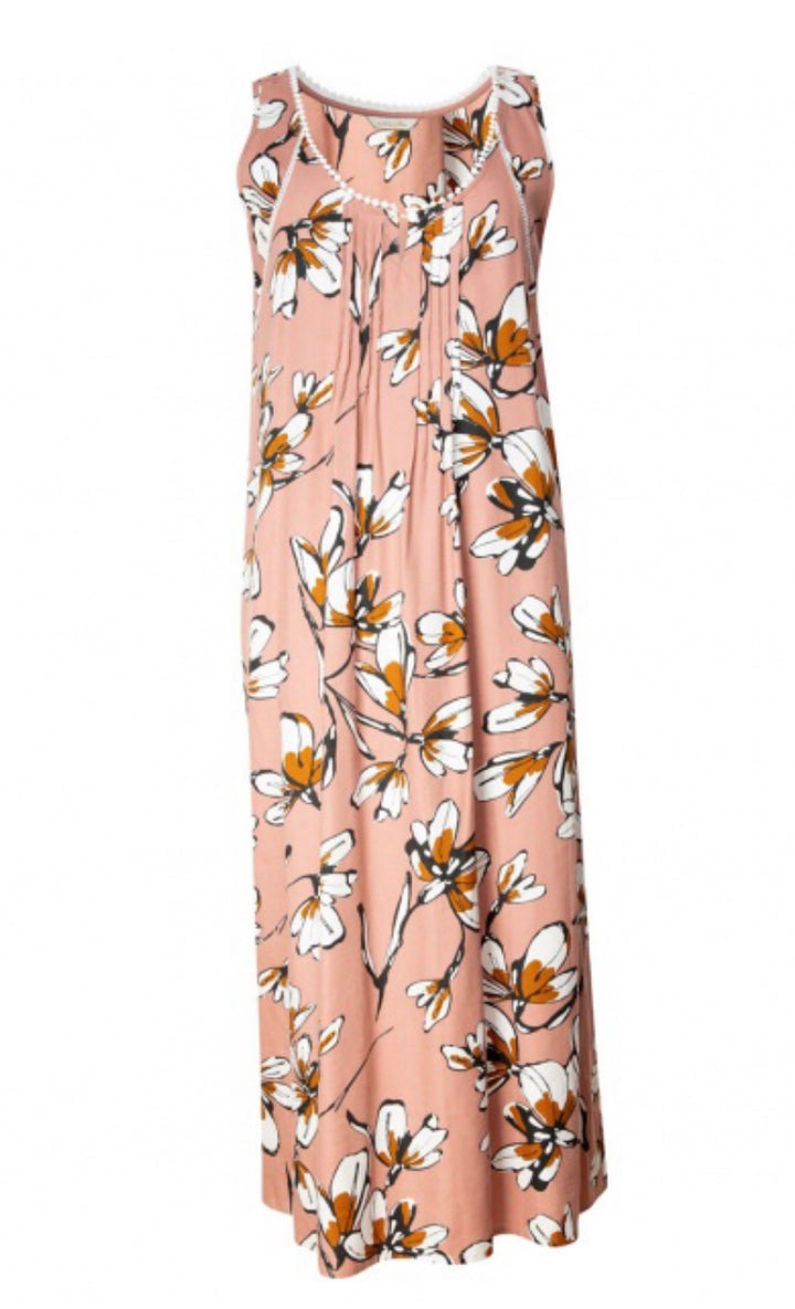 Audrey Floral Print Long Nightgown