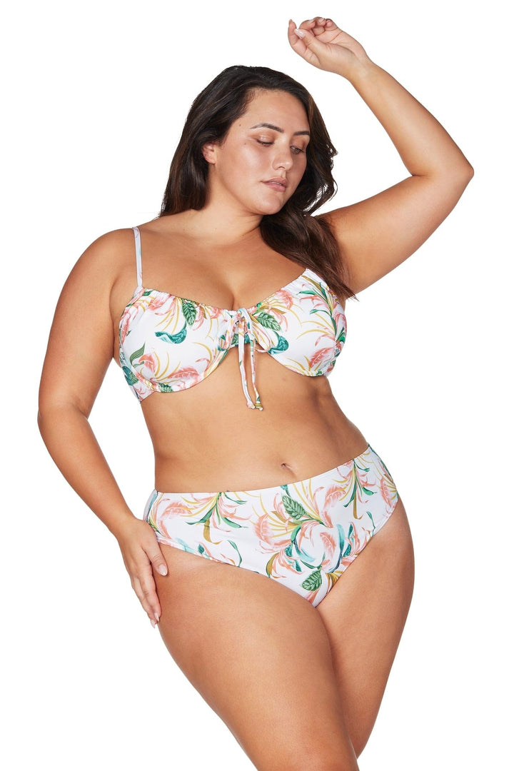 April Spritz White Degas Bikini Top