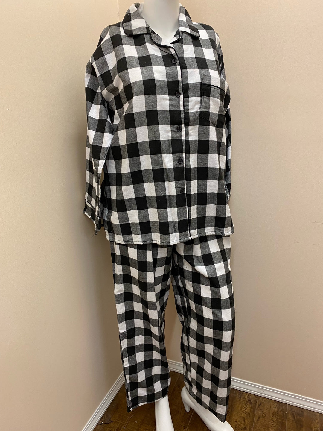 Ladies Printed Flannel PJ Set